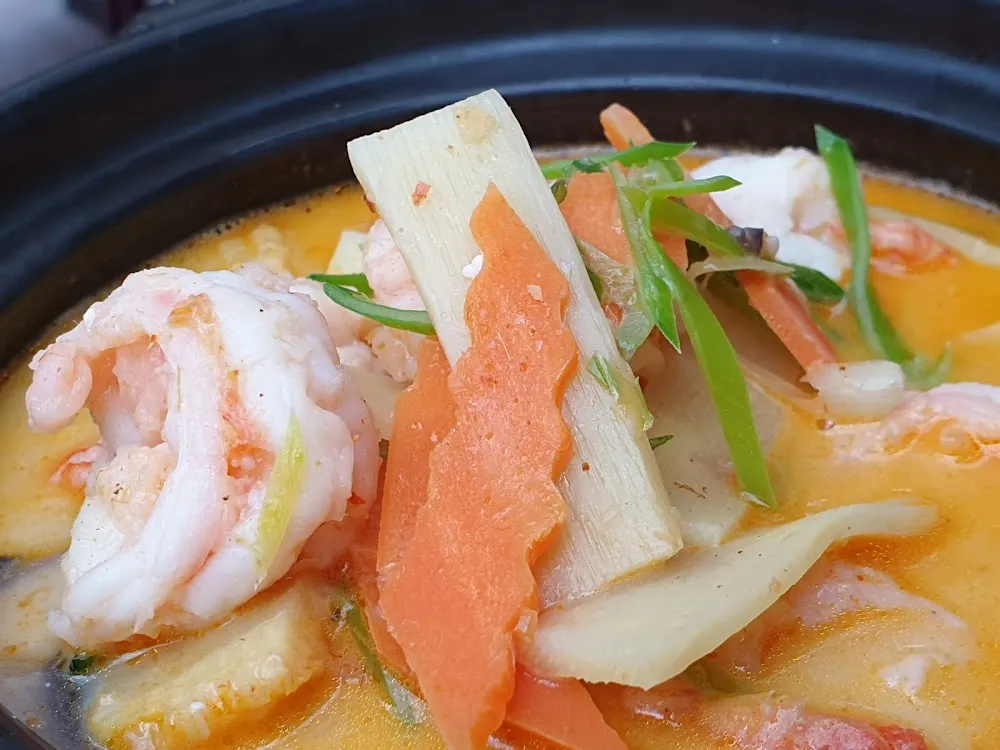 Marmite de Crevettes Au Lait de Coco